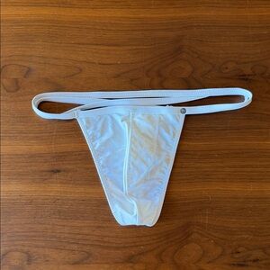 Rufskin Men’s White Swim Thong - Small